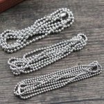 Necklace N°03 ball chain 304 stainless steel of 70 cm - 2mm