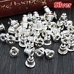 10 Earring pushers silver plated