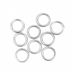 10 Open joint rings 11 mm Stainless steel