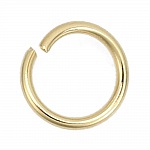10 Open Junction Rings 06 mm Stainless steel gold plated