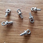 Hollow Pvc cord clasp 1.8 mm with screw