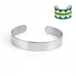 Stainless Steel 10 mm Cuff Bracelet N°02