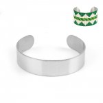 Stainless Steel Cuff Bracelet 15 mm N°04