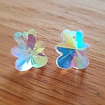 Bear faceted glass pendant charm N°03-01