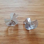 Duck faceted glass pendant charm N°01-01