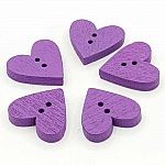 Purple heart button N°01-03
