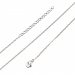 Necklace N°05-02 in stainless steel mesh horse of 45 cm