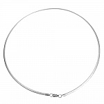 Necklace N°10 stainless steel rectangular mesh of 45 cm