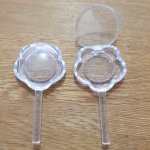 Plastic pacifier with filling