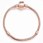 European Clip Bracelet 17cm Smooth Gold Clasp