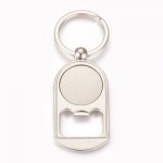 Keychain bottle opener 25 mm silver N°03