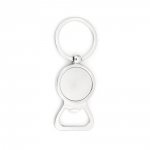 Keychain bottle opener 25 mm silver N°01