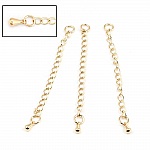 Gold Plated Copper Bracelet Necklace Extension Chain