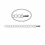 Stainless Steel Necklace Extension Chain 6 cm N°02