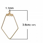 Diamond Primer Gold Earring Holder N°02 x 1 piece