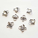 Flower Charm Metal N°120 x 10 pieces Silver