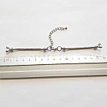 European Style Watch Dial Chain Bracelet with Carabiner Clasp 7 X 8.5 Cm