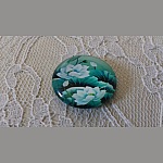 round glass cabochon 20mm flower 01-036 