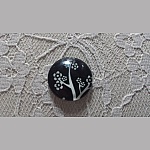 round glass cabochon 20mm birds 020 