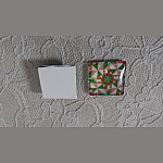 square glass cabochon 25mm 040 