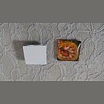 square glass cabochon 25mm 036 