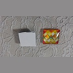 square glass cabochon 25mm 014 