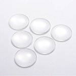 Cabochon Round 40 mm clear glass R016-40