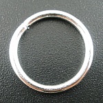 10 Thick Open Junction Rings 16 mm Silver
