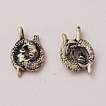 Zodiac sign charm Pisces Silver Metal N°01
