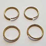 20 open joint rings 20 mm 02 silver plated metal Gold