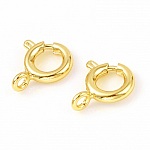 Gold plated round spring clasp N°01 Gold