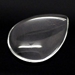10 Cabochons Drops 18 x 25 mm in transparent magnifying glass N°25