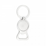 Set of 10 Key chains 25 mm silver N°01
