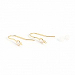 Earring holder N°35 18K Gold plated hook and Transparent Strass