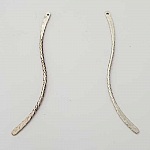 Bar Curved Metal Rod Silver 1 ring N°02 Silver