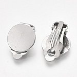 Earring Holder Clips Silver Stainless Steel Plate N°02
