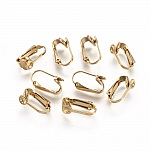 Earring Holder Stainless Steel Clip N°04 x 1 pair gold