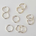 10 Anneaux de jonction ouvert 10 mm En Zamak ( plaqué Argent)