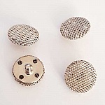 Bouton Argent N°18 de 18 mm Rond