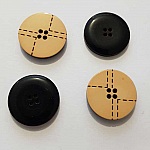 Bouton Rond 18 mm Beige N°003