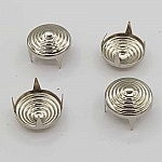 Clous rivet à griffes Rond 13 mm N°02 Argent 10 pièces