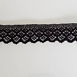 Dentelle 3 cm noir coupe de 2.45 Mètres N°05
