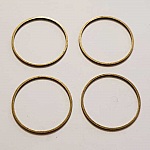 Perle rondelle plate anneau intercalaire métal argenté 057 Bronze