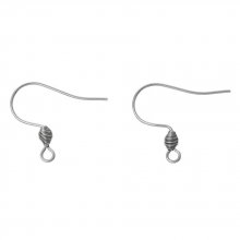 Earring Holder Stainless Steel Hook N°01 X 1 Pair