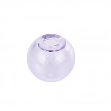 1 Round glass ball to fill 12mm Purple