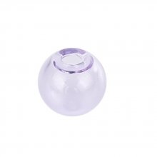 1 Round glass ball to fill 20mm Purple