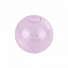 1 Round glass ball to fill 12mm Pink