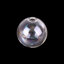 1 Round glass ball to fill 12mm AB Transparent