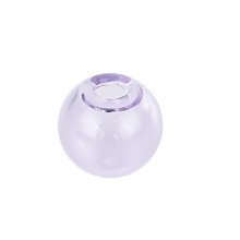 10 Glass balls round 12mm Purple to fill