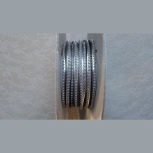 Leather Mirror Silver 06 mm Swarovski Strass by 20 cm